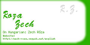roza zech business card